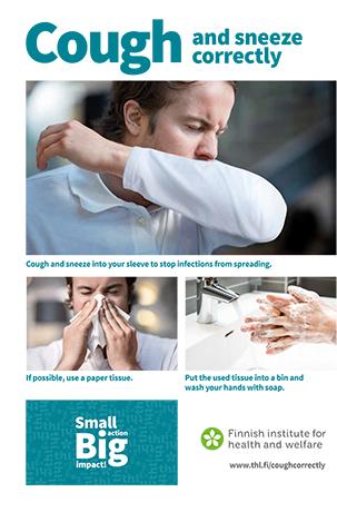 Cough and sneeze correctly. Cough and sneeze instructions.
