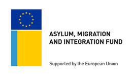The logo of Asylum, migration and integration fund. 
