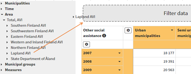 Extract from the cube