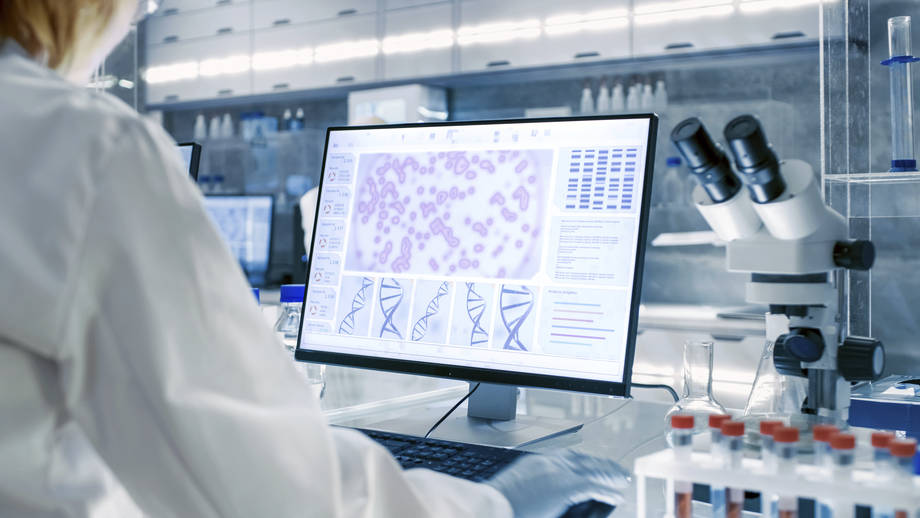 View of a laboratory.