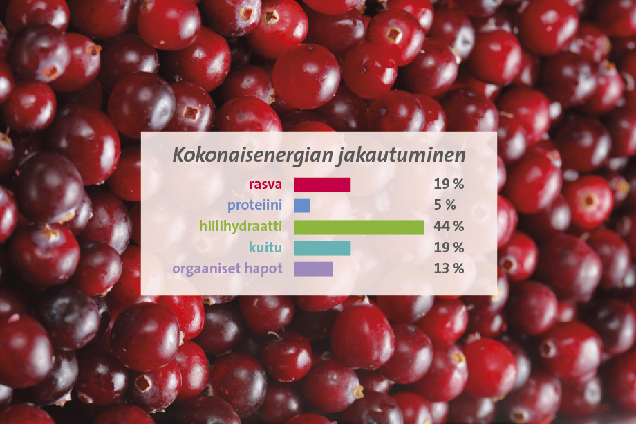Karpaloita ja niiden ravintosisältö taulukkona