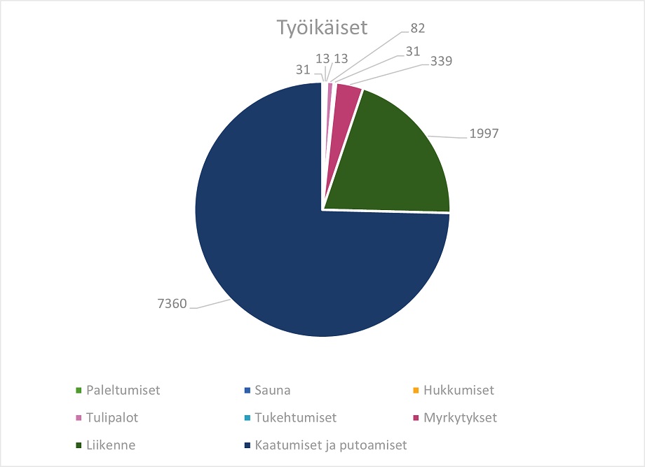 Tilastokuvio, päähavainnot kerrottu sivun tekstissä.