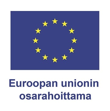 Rahoittajan logo: EU-lippu ja teksti Euroopan unionin osarahoittama.
