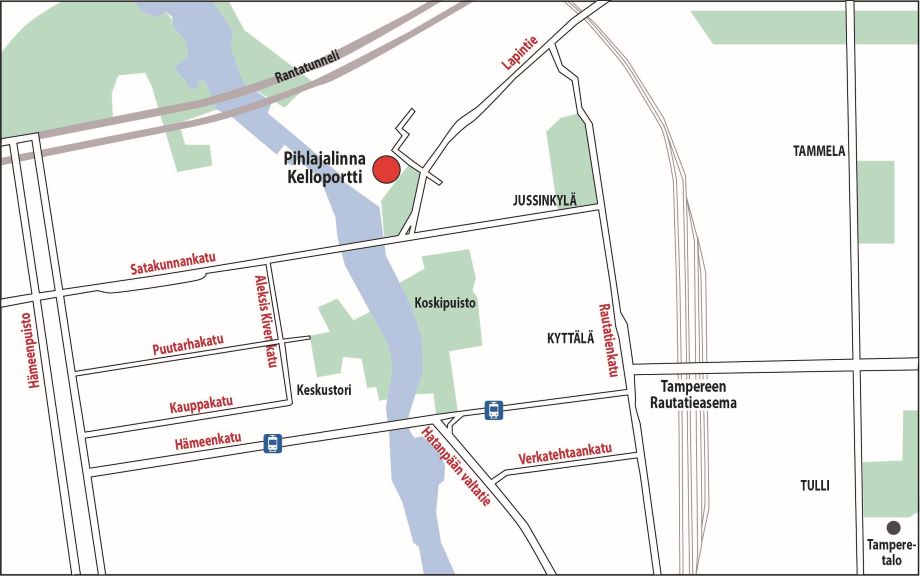 Kartta: Pihlajalinna Kelloportti, Tampere