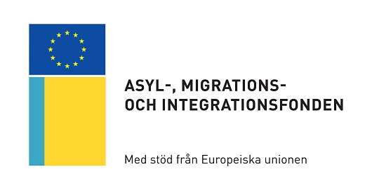 Asyl-, migrations- och integrationsfonden logo.