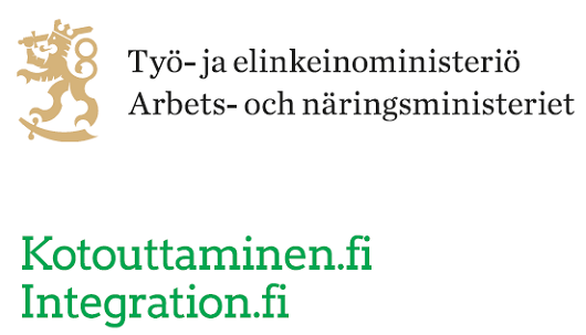 TEM:in ja Kotouttamisen osaamiskeskuksen logot.