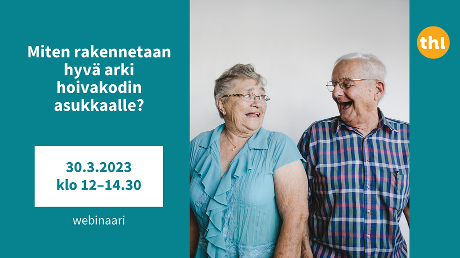 Iäkäs parikunta katsoo toisiinsa. Verkkotapahtuman ajankohta on 30.3.2023 klo 12-14.30.