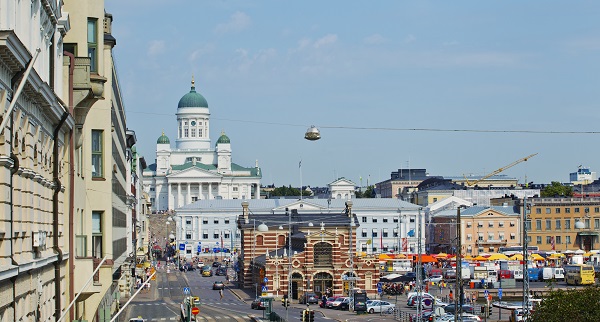 Helsingin kaupunkinäkymä.