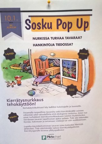 Vantaan SOSKU-osahankkeen Pop Up -tapahtuman mainos