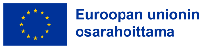 Euroopan unionin osarahoittama. Euroopan unionin logo.
