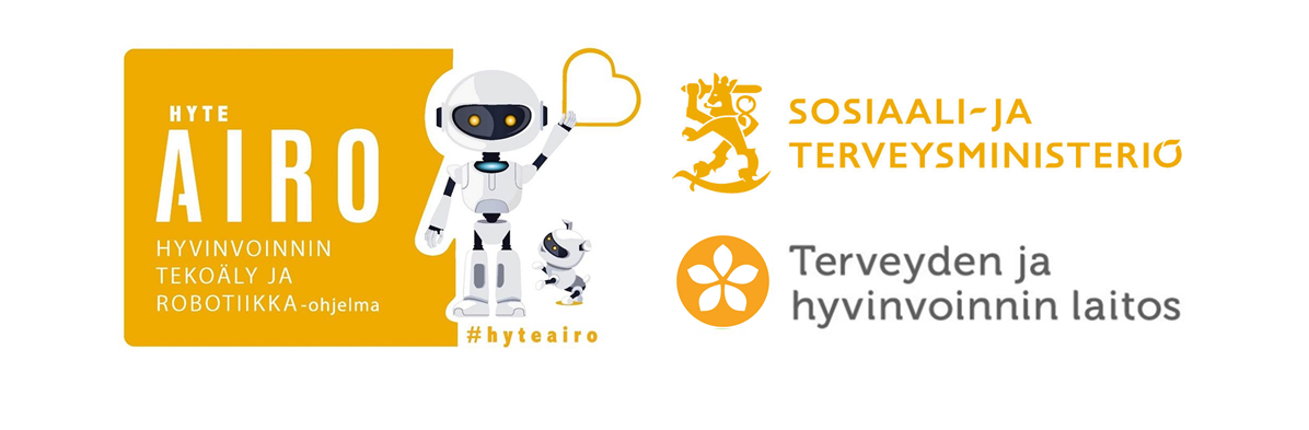 Hyteairon, Sosiaali- ja terveysministeriön ja THL:n logot.