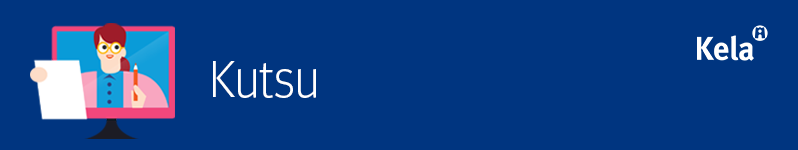 Kutsu, kela iloinen ihminen kirjoittamassa kutsua.