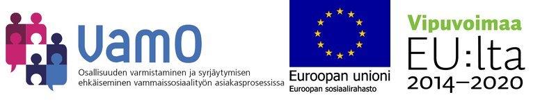 Logo: VamO, Europeiska socialfonden, Hävkraft from EU 2014-2020.