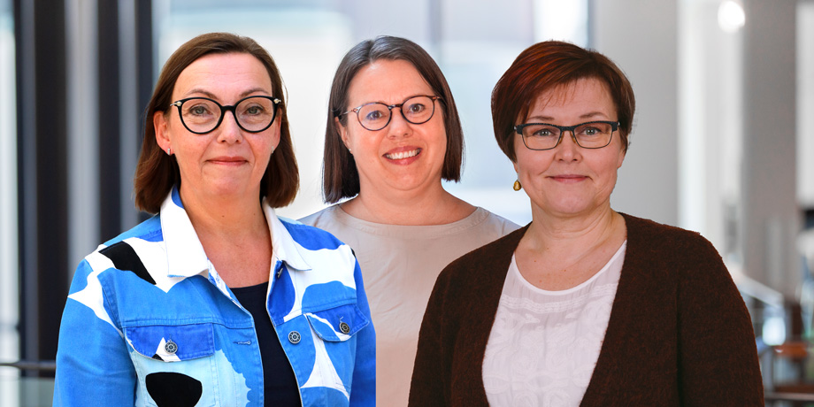 Artikkelin kirjoittajat Johanna Jahnukainen, Johanna Ahvalo ja Marke Hietanen-Peltola