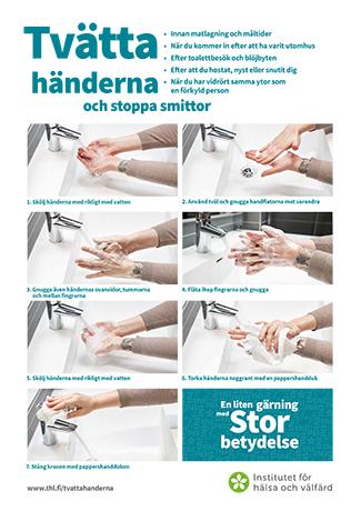 Tvätta händerna och stoppa smittor.