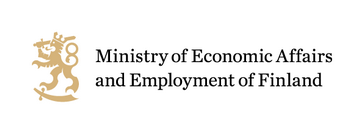 Ministry of Economic Affairs and Employment of Finland -Logo. 