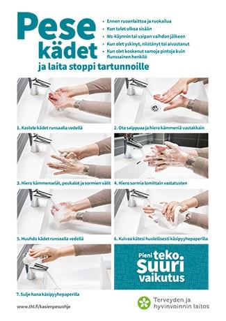 Pese kädet ja laita stoppi tartunnoille.