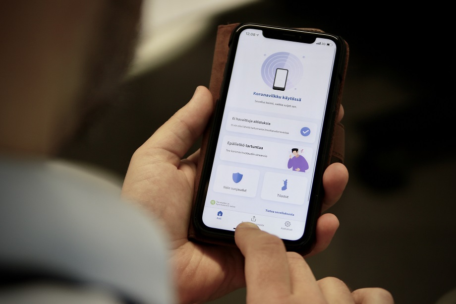 Applikationen Coronablinkern.