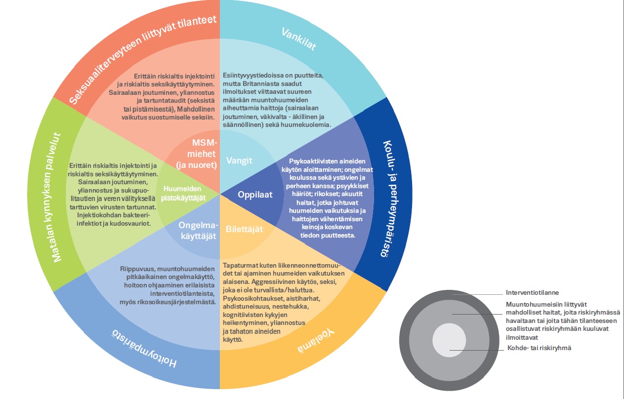 Kuvio: interventioympäristöjä.