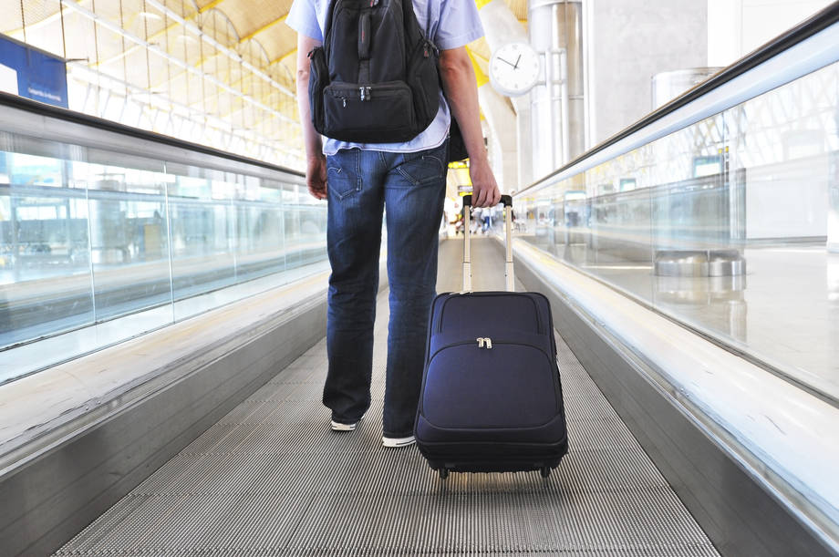 a man at the airport.