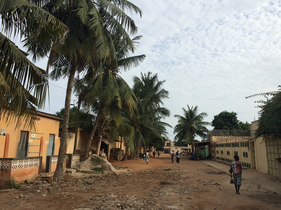 Picture from a quiet street in Lome, Togo.