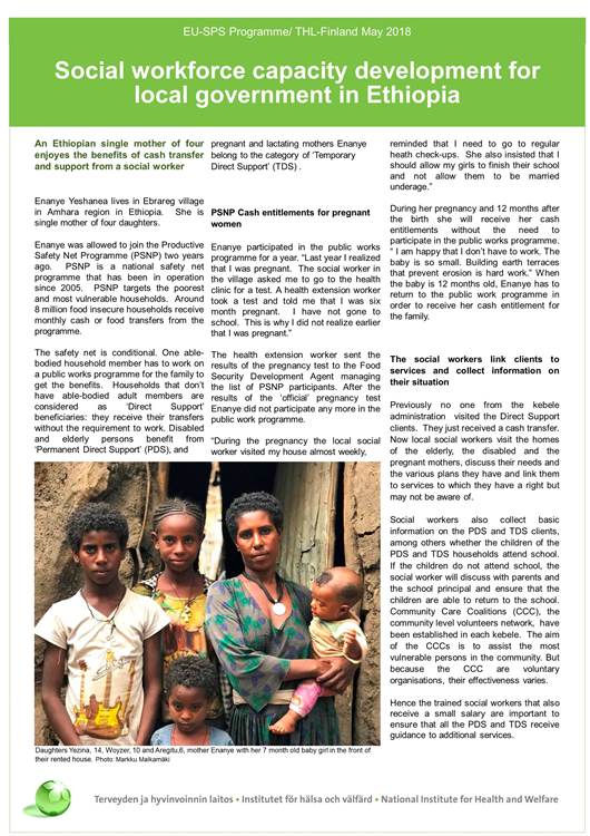 First page of the EU-SPS Cambodia brochure